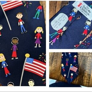 The save the children collection silk tie Vintage Sara 2000 Teachers